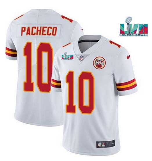 Men & Women & Youth Kansas City Chiefs #10 Isiah Pacheco White Super Bowl LVII Patch Vapor Untouchable Limited Stitched Jersey,We sell and wholesale Men & Women & Youth Kansas City Chiefs #10 Isiah Pacheco White Super Bowl LVII Patch Vapor Untouchable Limited Stitched Jersey on line form chian!